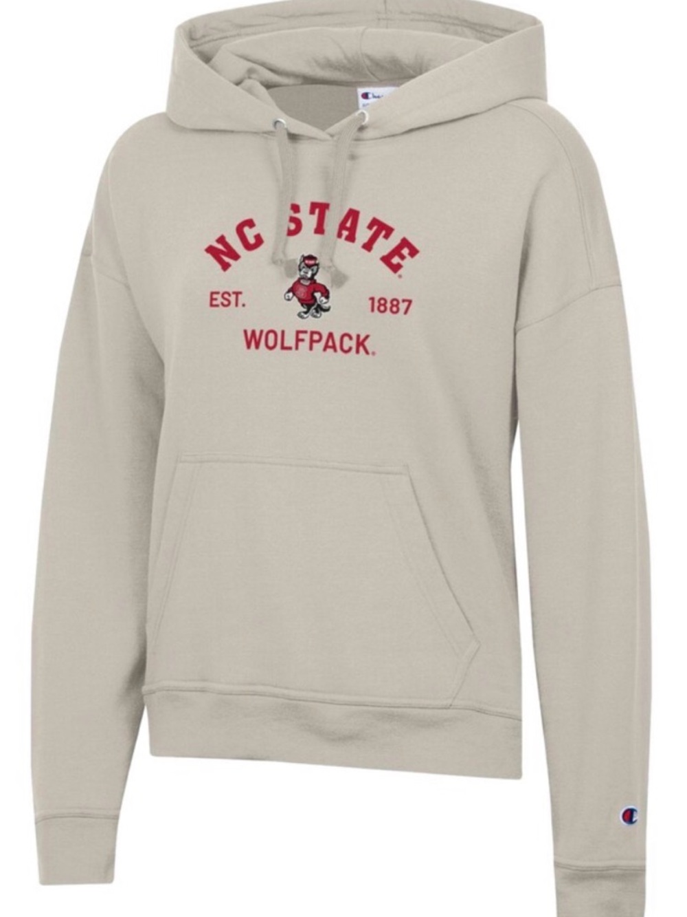 CHAMPION NC State Wolfpack Women's Powerblend Fleece Pullover Hoodie. Small.